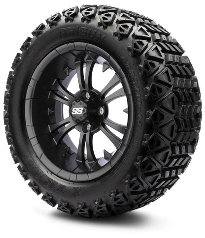 14" MODZ Vampire Matte Black - Tire and Wheel Combo
