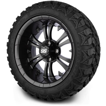 14" MODZ Vampire Matte Black - Tire and Wheel Combo
