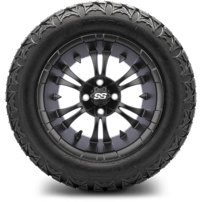 14" MODZ Vampire Matte Black - Tire and Wheel Combo