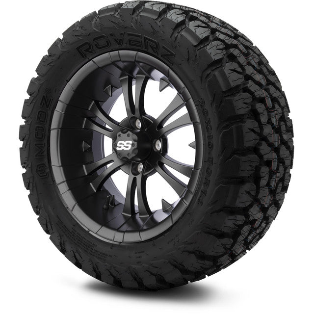 14" MODZ Vampire Matte Black - Tire and Wheel Combo