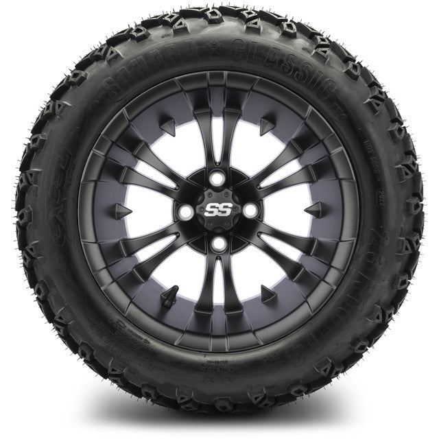 14" MODZ Vampire Matte Black - Tire and Wheel Combo