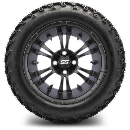 14" MODZ Vampire Matte Black - Tire and Wheel Combo