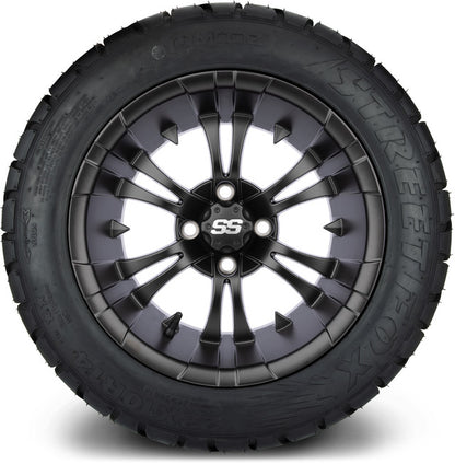 14" MODZ Vampire Matte Black - Tire and Wheel Combo