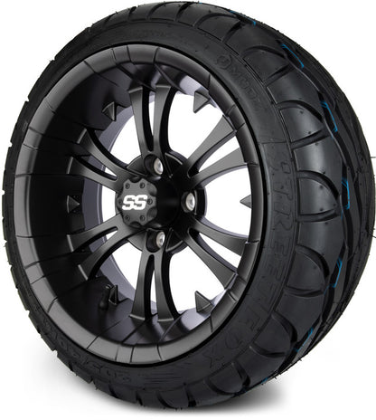 14" MODZ Vampire Matte Black - Tire and Wheel Combo