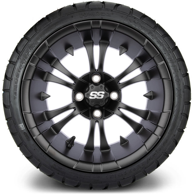 14" MODZ Vampire Matte Black - Tire and Wheel Combo