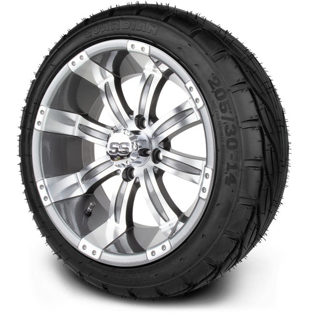 14" MODZ Tempest Gunmetal - Tire and Wheel Combo