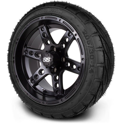 14" MODZ Reef Matte Black - Tire and Wheel Combo