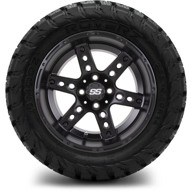 14" MODZ Reef Matte Black - Tire and Wheel Combo