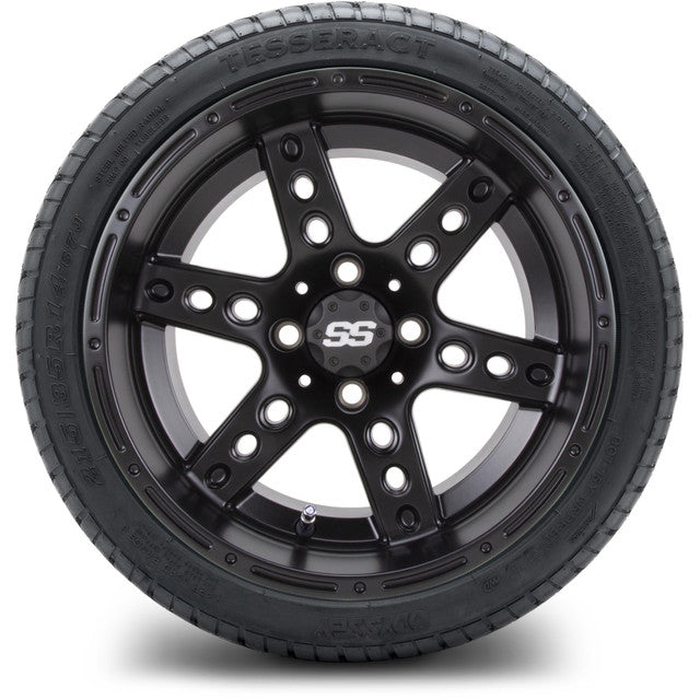 14" MODZ Reef Matte Black - Tire and Wheel Combo