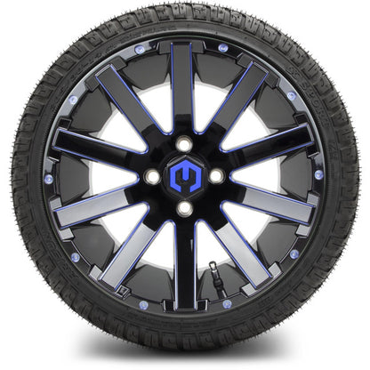 14" MODZ Mauler Blue & Black - Tire and Wheel Combo