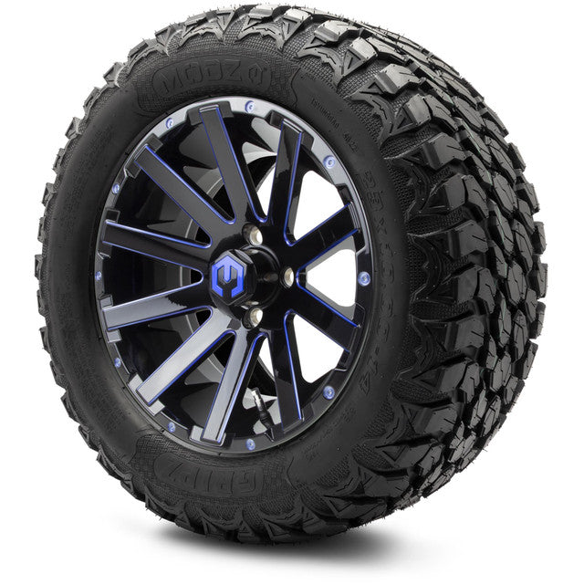 14" MODZ Mauler Blue & Black - Tire and Wheel Combo