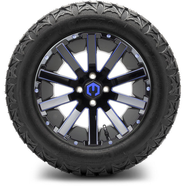 14" MODZ Mauler Blue & Black - Tire and Wheel Combo