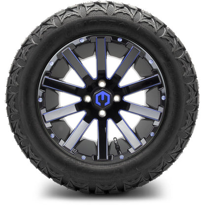14" MODZ Mauler Blue & Black - Tire and Wheel Combo