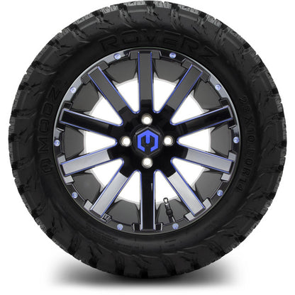 14" MODZ Mauler Blue & Black - Tire and Wheel Combo