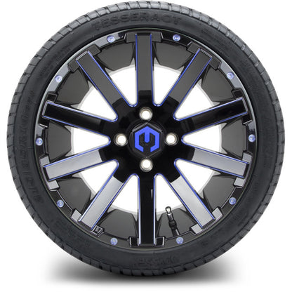 14" MODZ Mauler Blue & Black - Tire and Wheel Combo