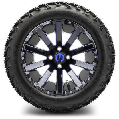 14" MODZ Mauler Blue & Black - Tire and Wheel Combo
