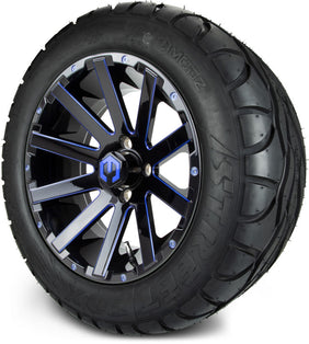 14" MODZ Mauler Blue & Black - Tire and Wheel Combo