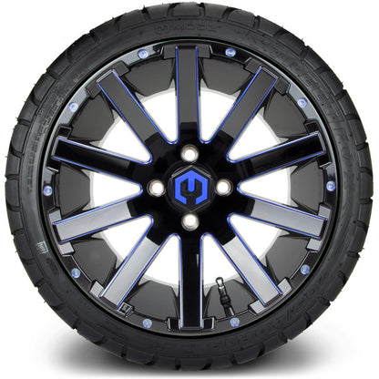 14" MODZ Mauler Blue & Black - Tire and Wheel Combo