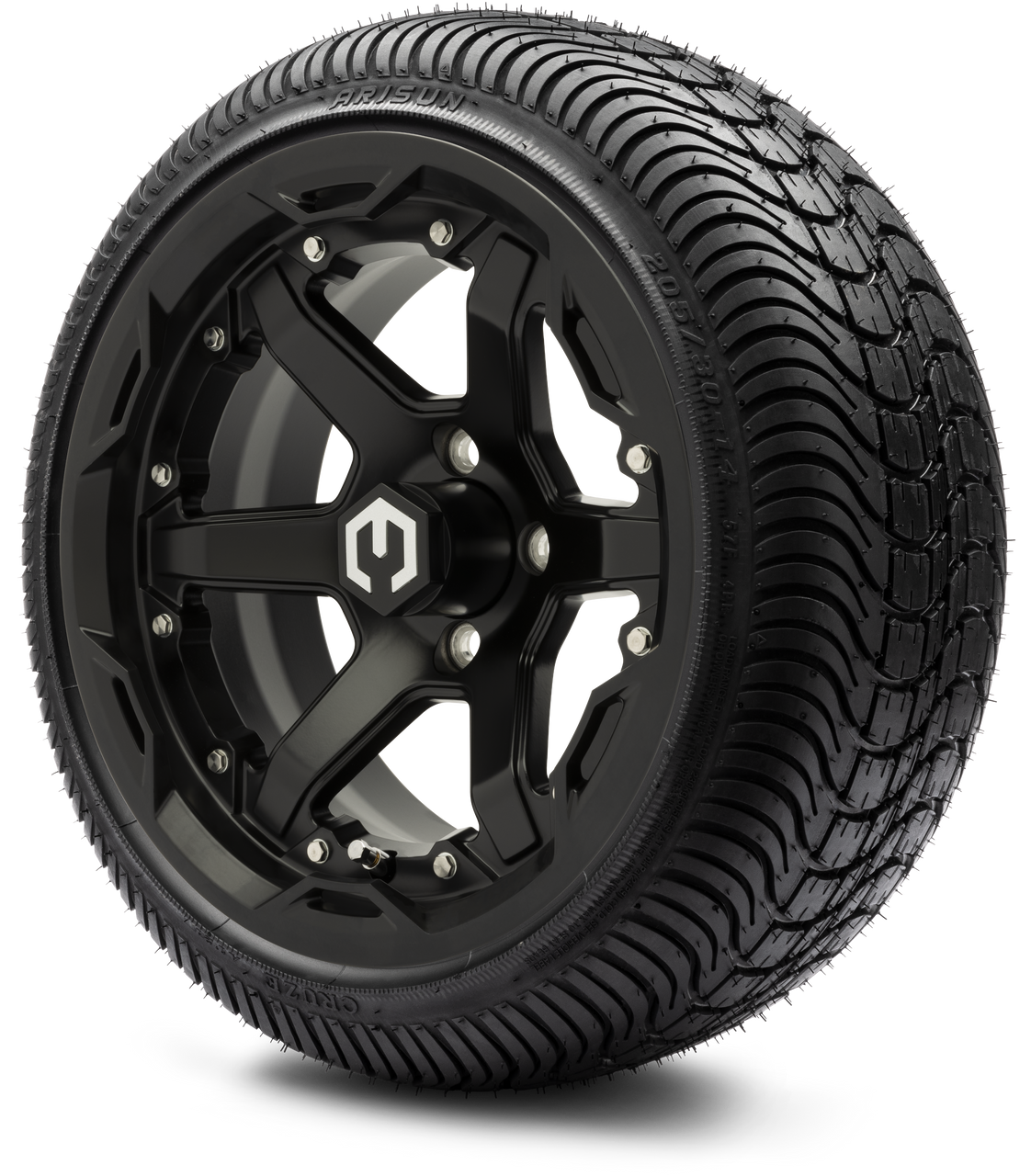 14" MODZ Gladiator Matte Black - Tire and Wheel Combo