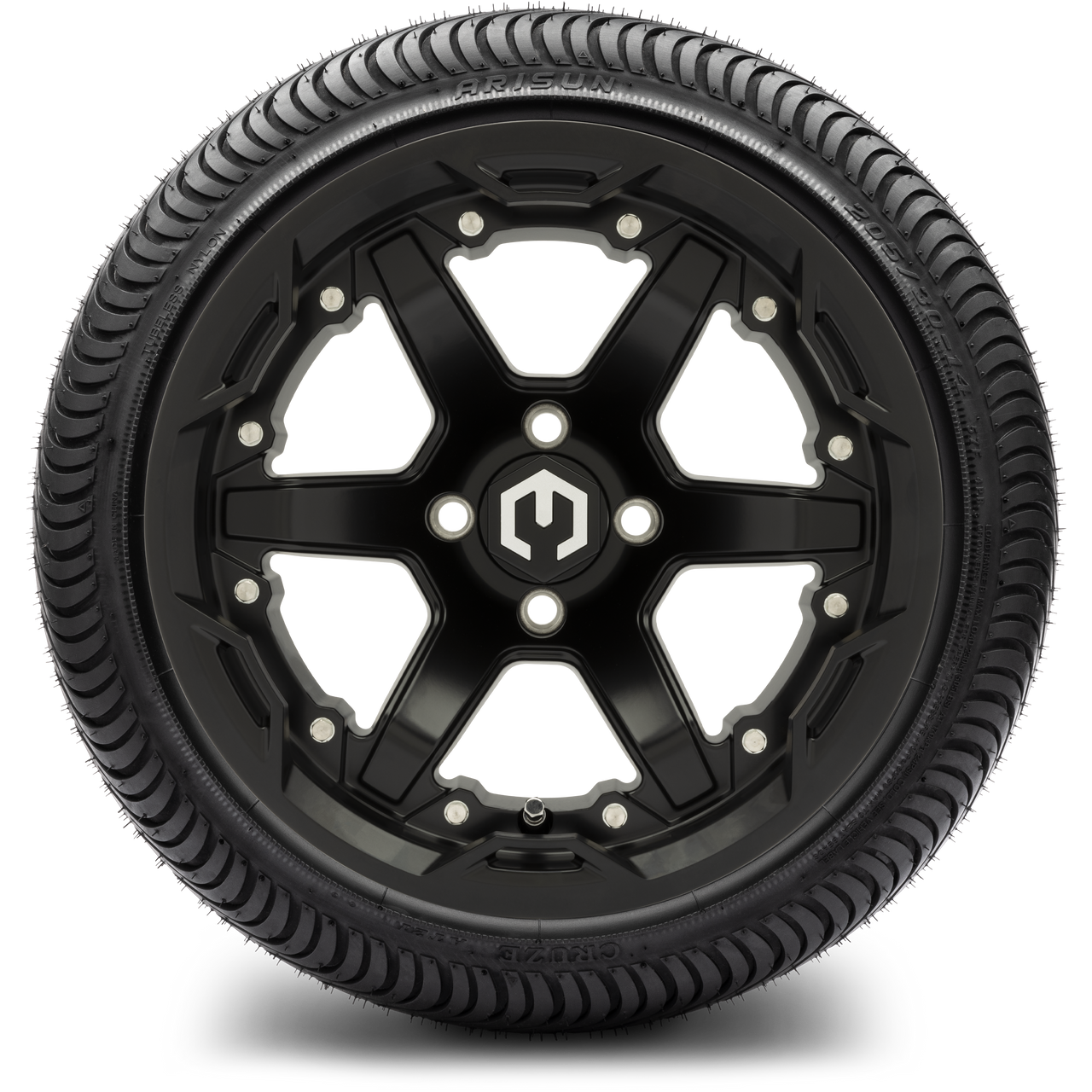 14" MODZ Gladiator Matte Black - Tire and Wheel Combo