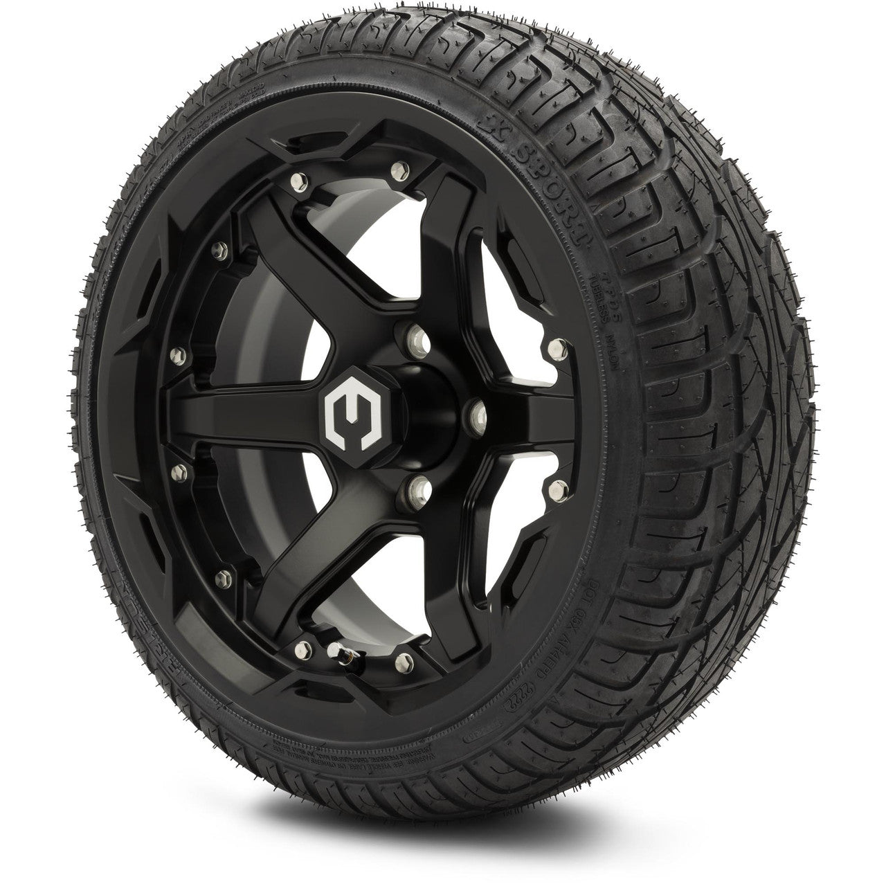 14" MODZ Gladiator Matte Black - Tire and Wheel Combo