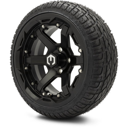 14" MODZ Gladiator Matte Black - Tire and Wheel Combo