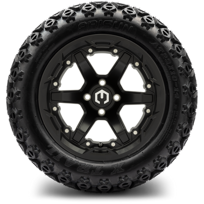 14" MODZ Gladiator Matte Black - Tire and Wheel Combo