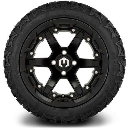 14" MODZ Gladiator Matte Black - Tire and Wheel Combo