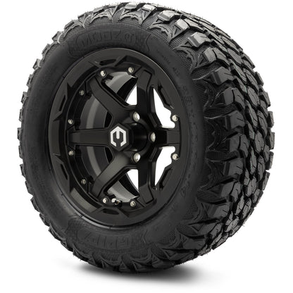 14" MODZ Gladiator Matte Black - Tire and Wheel Combo
