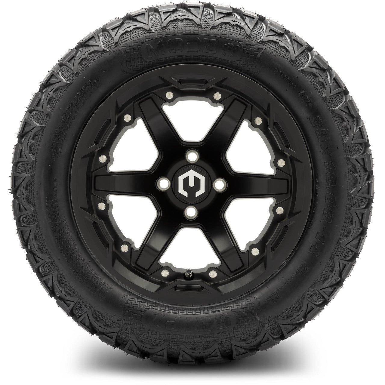 14" MODZ Gladiator Matte Black - Tire and Wheel Combo