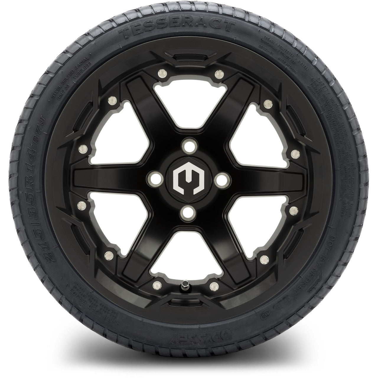 14" MODZ Gladiator Matte Black - Tire and Wheel Combo