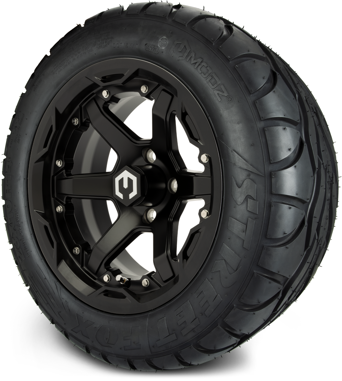 14" MODZ Gladiator Matte Black - Tire and Wheel Combo