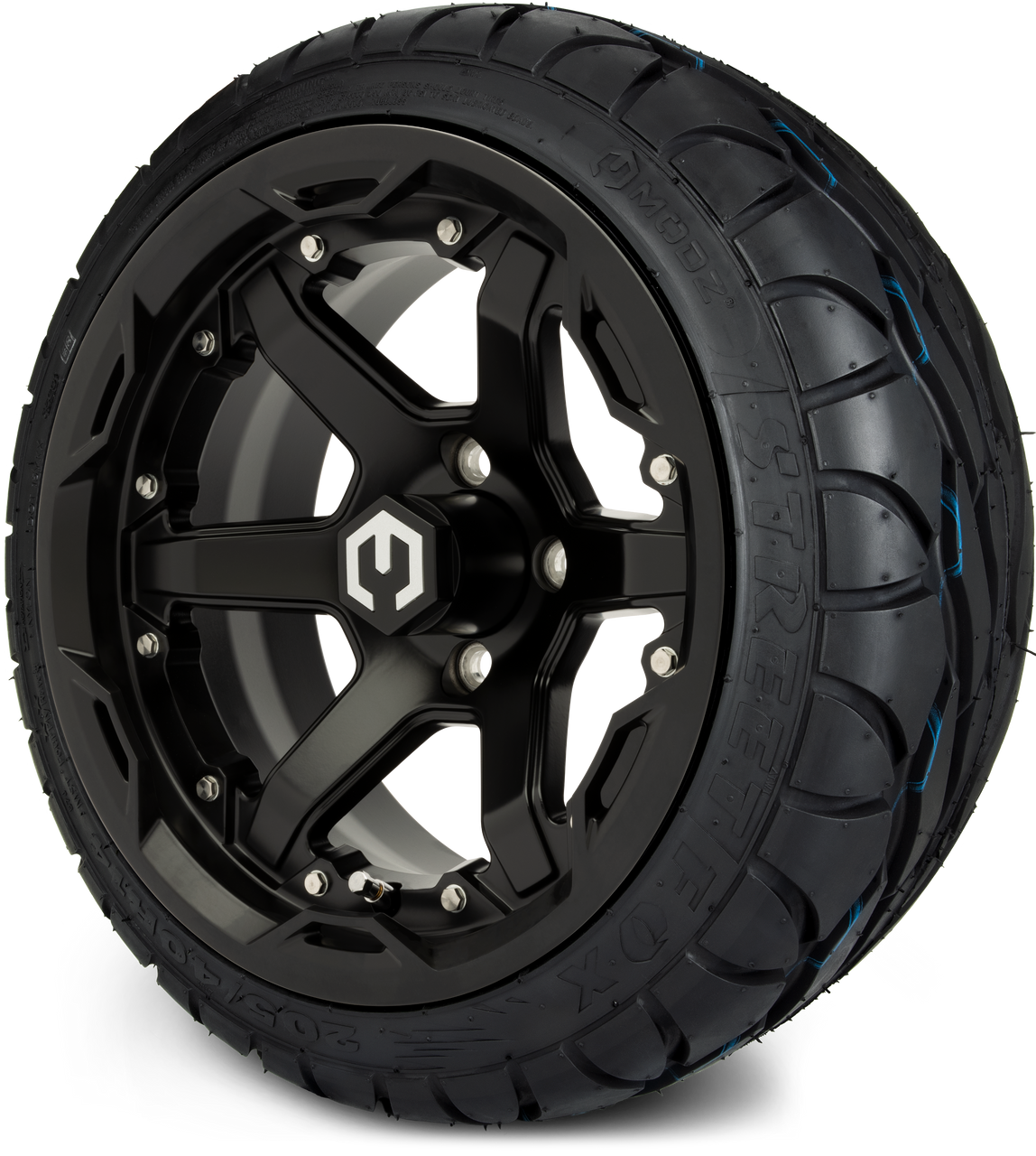 14" MODZ Gladiator Matte Black - Tire and Wheel Combo