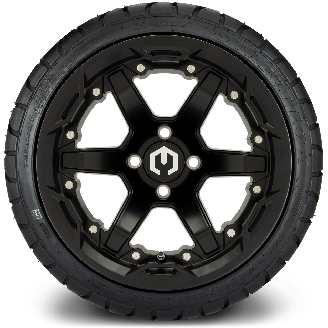 14" MODZ Gladiator Matte Black - Tire and Wheel Combo