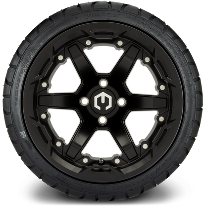 14" MODZ Gladiator Matte Black - Tire and Wheel Combo