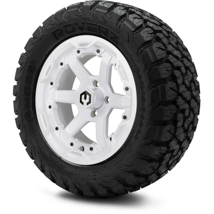 14" MODZ Gladiator Glossy White - Tire and Wheel Combo