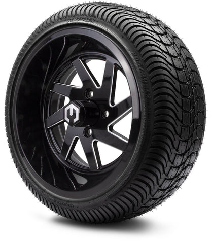 14" MODZ Fury Glossy Black - Tire and Wheel Combo