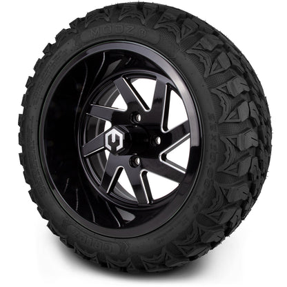 14" MODZ Fury Glossy Black - Tire and Wheel Combo
