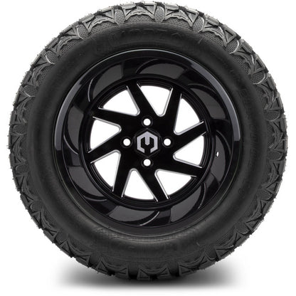 14" MODZ Fury Glossy Black - Tire and Wheel Combo