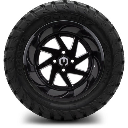 14" MODZ Fury Glossy Black - Tire and Wheel Combo