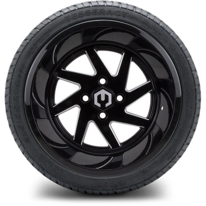 14" MODZ Fury Glossy Black - Tire and Wheel Combo