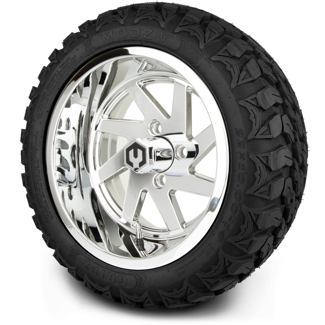 14" MODZ Fury Chrome - Tire and Wheel Combo