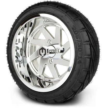 14" MODZ Fury Chrome - Tire and Wheel Combo