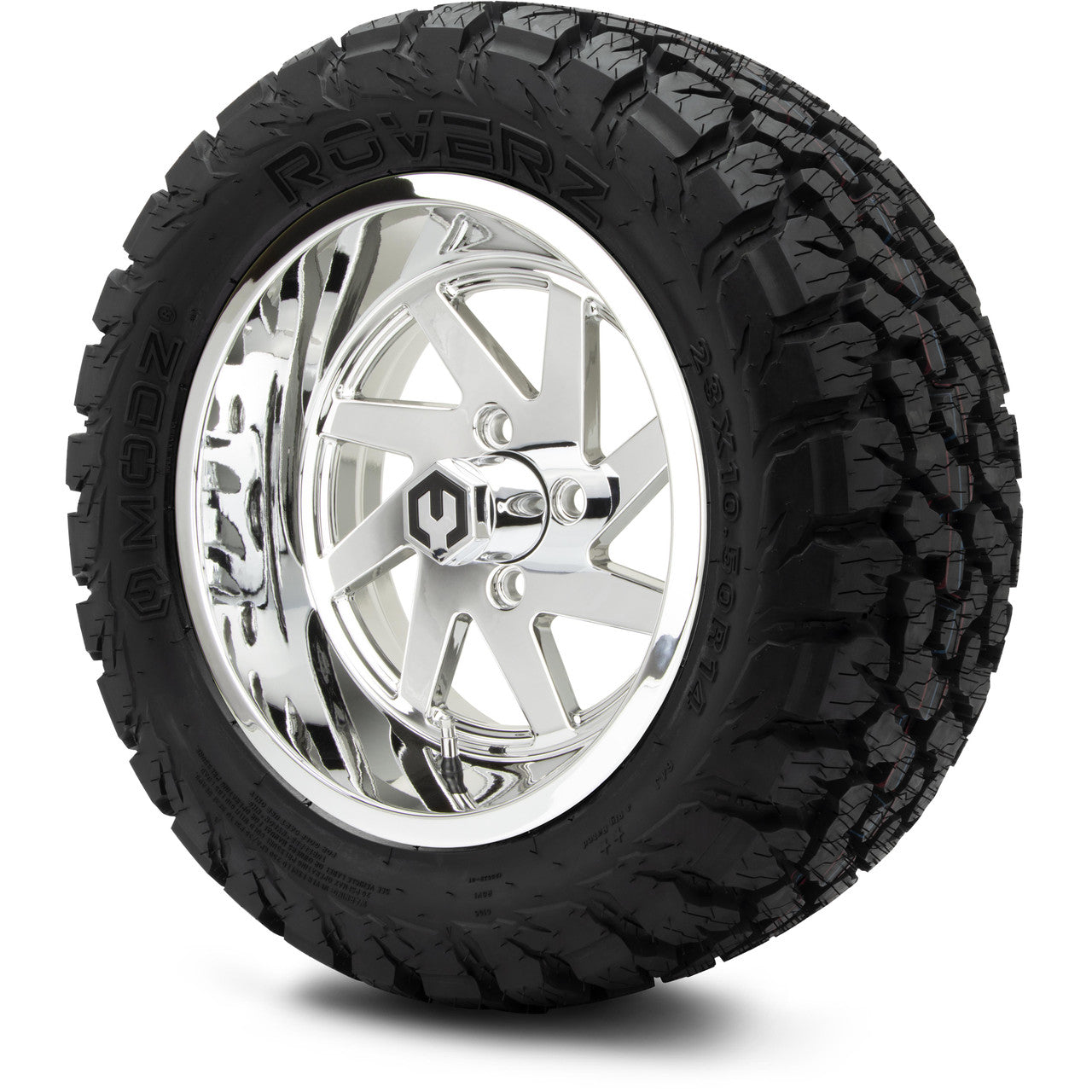 14" MODZ Fury Chrome - Tire and Wheel Combo