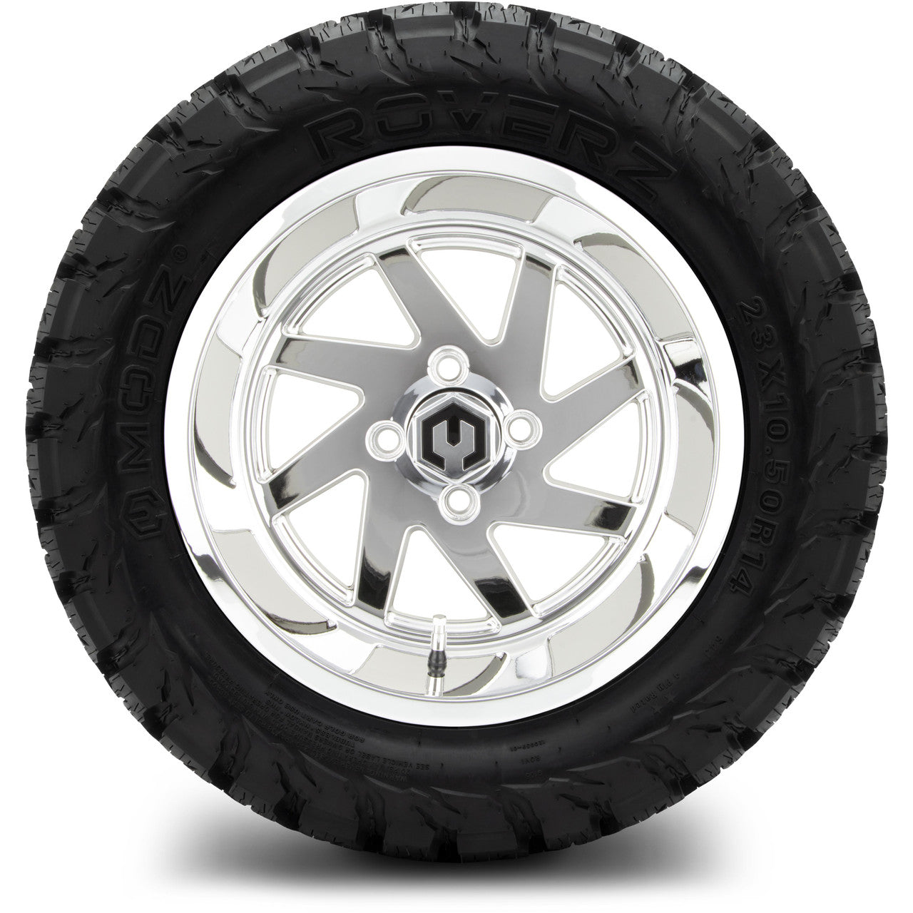14" MODZ Fury Chrome - Tire and Wheel Combo