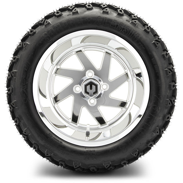 14" MODZ Fury Chrome - Tire and Wheel Combo