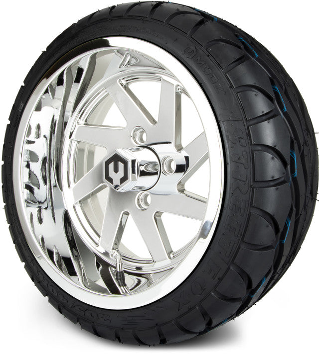14" MODZ Fury Chrome - Tire and Wheel Combo