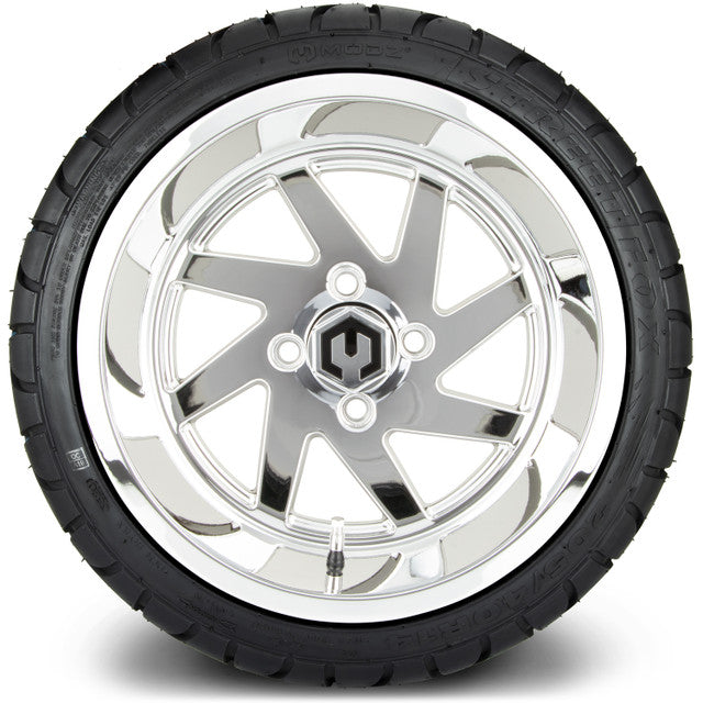 14" MODZ Fury Chrome - Tire and Wheel Combo