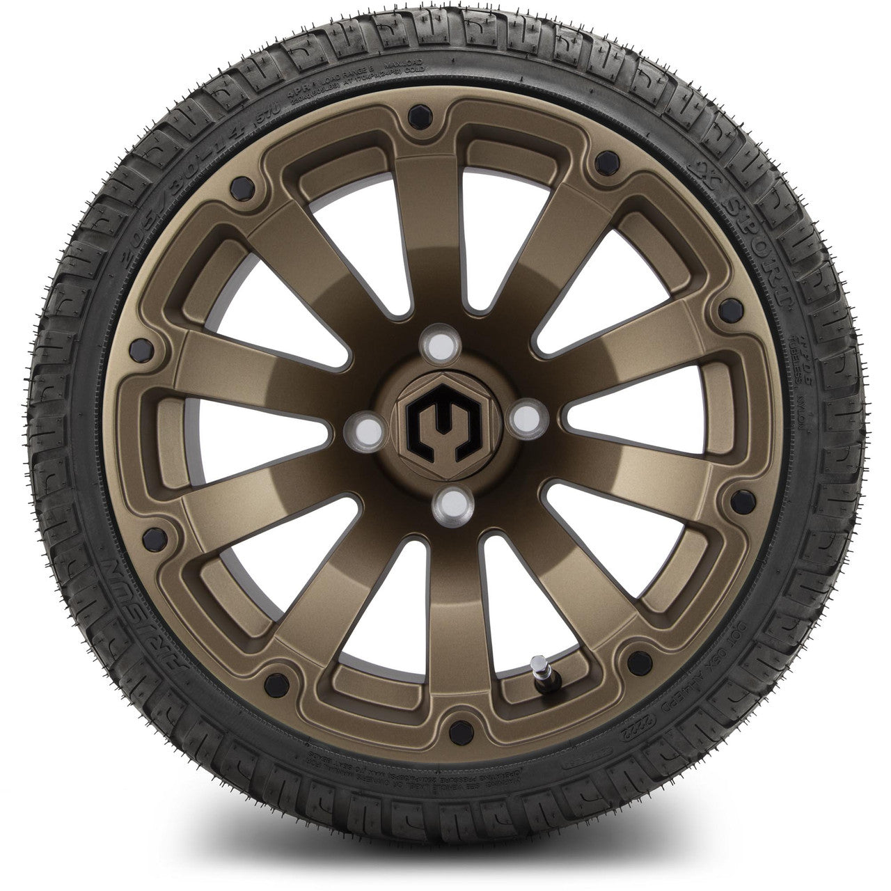 14" MODZ Bomber Matte Bronze - Tire and Wheel Combo