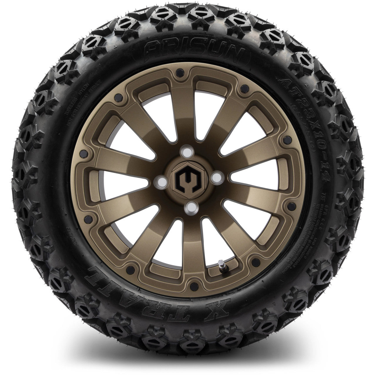 14" MODZ Bomber Matte Bronze - Tire and Wheel Combo